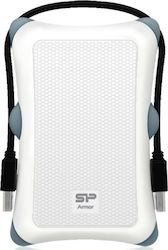 Silicon Power Armor A30 USB 3.0 Εξωτερικός HDD 500GB 2.5" Λευκό