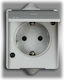 Power Socket White 1pcs