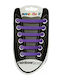 Rainbow Șireturi de Pantofi Silicon Violet