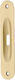 Import Hellas Χρυσό Ματ Door Flush Handle with Key Hole 215 166mm