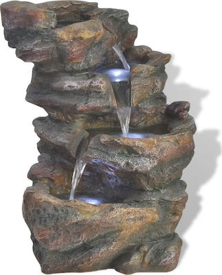 vidaXL Fountain with LED Light 24x33.5x45.5cm Interior made of Synthetic Resin 242353