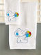 Set de prosoape pentru copii 2pcs Elefant Albe
