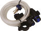 Oxford Cable Lock Κλειδαριά Ποδηλάτου Κουλούρα με Κλειδί Διάφανη