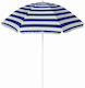 Ε 2538 Siesta Beach Umbrella Diameter 2m White/Blue