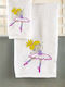Set of baby towels 2pcs Ballerina White Weight 500gr/m²