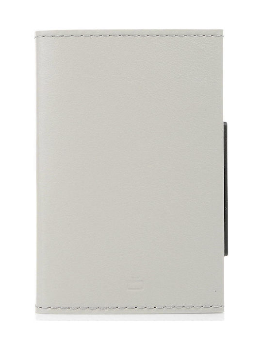 Ogon Designs Cascade Δερμάτινο Ανδρικό Πορτοφόλι Καρτών με RFID Γκρι