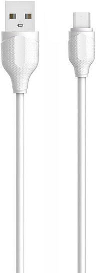 Ldnio LS372 Редовна USB 2.0 до микро USB кабел Бял 2м 1бр