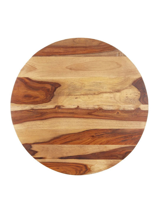 vidaXL Round Solid Wood Table Surface Natural 40x40cm