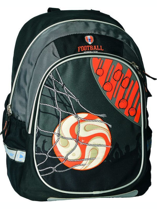 Play Football Orange School Bag Backpack Junior High-High School in Orange color