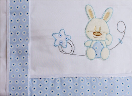 Bebecor Baby Bettlaken 2621 Hase Hellblau 80x140cm Bebecor Baby Bettlaken 2621 Hase Hellblau 80x140cm