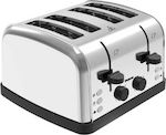 Primo PRST-40298 Toaster 4 Slots 1500W Inox