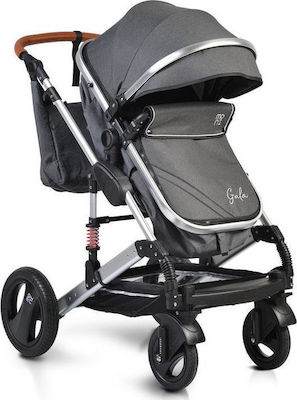 Moni Gala 2 in 1 Adjustable 2 in 1 Baby Stroller Suitable for Newborn Black Leather 12kg 107524