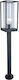 Lutec Flair Outdoor Floor Lamp Small Post 40W IP44 for E27 Black