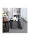 Stool For Living Room With Storage Space Upholstered with Fabric Gray 38x38x38cm