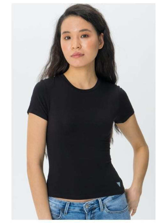Guess Summer Women's Blouse Short Sleeve Black