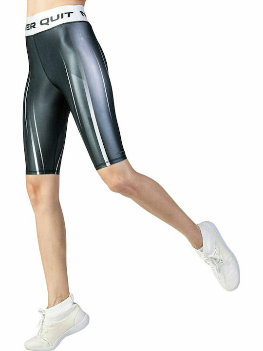 GSA Glow Never Quit Vol 4 17-2004-04 Women's Bike Training Legging Shiny & High Waisted Gray