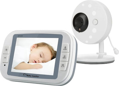 Wireless Baby Monitor with Camera & Screen 3.5" with Two-Way Audio & Lullabies