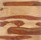 vidaXL Square Table Surface made of Solid Wood in Brown Color 80x80cm 285987 1pcs