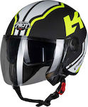 Pilot Fazer SV Matt Black/Fluo Motorradhelm Jet...