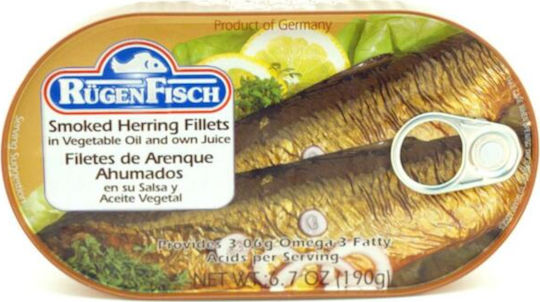 Rugen Fisch Hering Filet in Pflanzenöl 1Stück