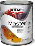 Kraft Master Basics Πλαστικό Χρώμα για Εσωτερική Χρήση Μαύρο 3lt