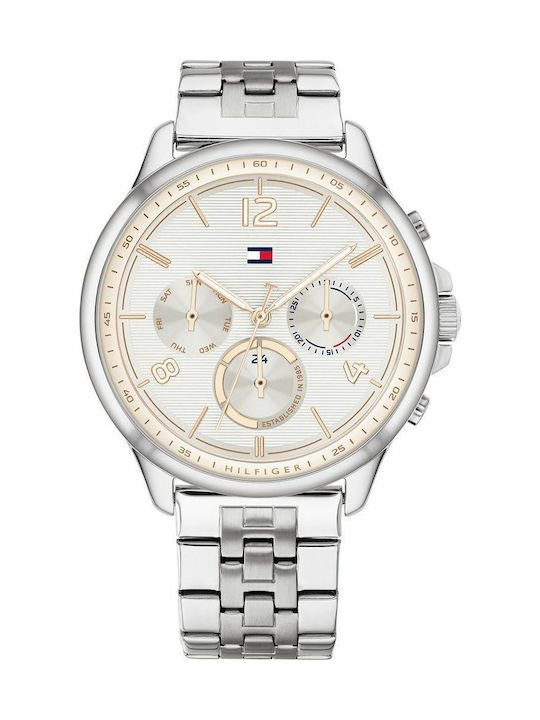 Tommy Hilfiger Harper Women's Watch Chronograph with Silver Metal Bracelet