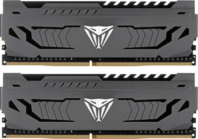 Patriot Viper Steel 8GB DDR4 RAM with 2 Modules (2x4GB) and 3200 Speed for Desktop