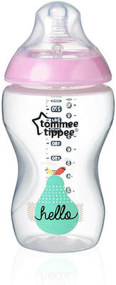 Tommee Tippee Plastic Bottle Closer to Nature Anti-Colic with Silicone Nipple for 3+ months Pink 340ml 1pcs 42269803