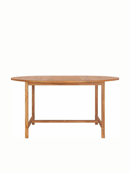 Τραπέζι Εξωτερικού Χώρου από Teak 150x150x76εκ.