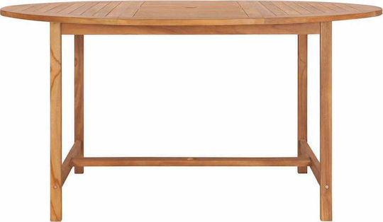 Τραπέζι Εξωτερικού Χώρου από Teak 150x150x76εκ.