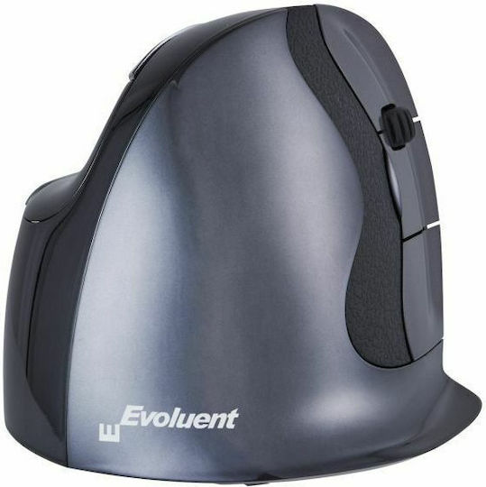 Bakker Elkhuizen Evoluent D Wireless Small Ασύρματο Εργονομικό Vertical Ποντίκι Γκρι