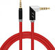 QIHANG TRRS 3.5mm male - 3.5mm male Cable Red 1.5m (M06)