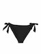 Arabella Bikini Slip mit Schnürchen Schwarz
