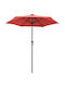 Circular Aluminum Garden Parasol Orange Diameter 2m