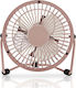 Nedis USB Office/Home Rotating Fan Pink Metal M...