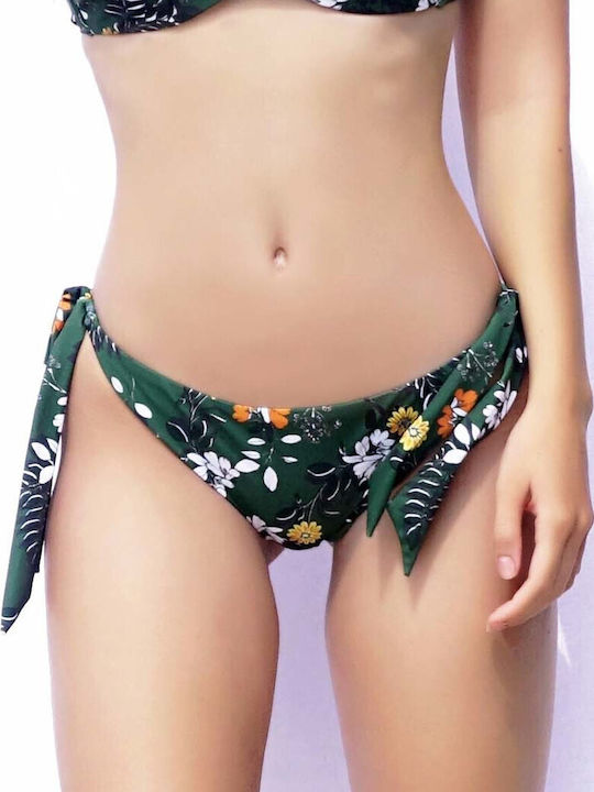 Solano Swimwear Kate Bikini Slip cu Dantelă Verde