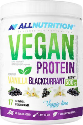 AllNutrition Vegan mit Geschmack Vanille Schwarze Johannisbeere 500gr