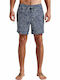 ROARK BATIK BATIK SWIRL ELASTIC BOARDSHORTS NAVY