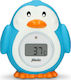 Alecto Digital Bath Thermometer Penguin 0°C - 50°C Light Blue