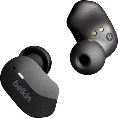 Belkin Soundform In-ear Bluetooth Handsfree Ακουστικά με Αντοχή στον Ιδρώτα και Θήκη Φόρτισης Μαύρα