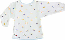 Baby to Love Rainbow Print Ποδιά Υφασμάτινη με Ενιαίο Λαιμό & Μανίκια Πολύχρωμη για 5 m+
