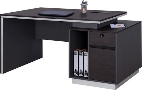 Birou Profesional Rosewood Din Lemn Maro 180x80x76cm