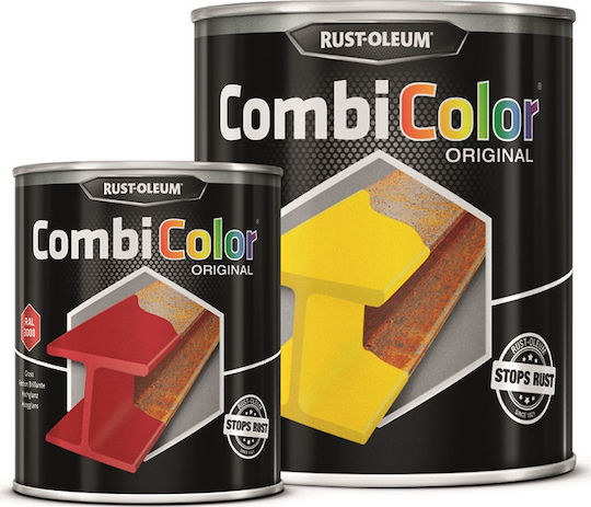 Rust-Oleum Culoare Inhibitor de coroziune Combicolor Smooth 0.75lt Negru Satin
