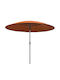 Aluminum Circular Parasol Orange Diameter 2.7m