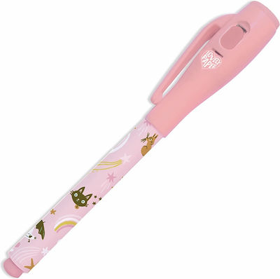 Djeco Lucille Pen Rollerball with Blue Ink Pink