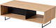 Rechteckig Couchtisch Sardinia Artisan Oak / Black L120xB60.5xH42.5cm