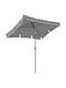 Umbrella Floor Square Metal Gray 2x1.25m