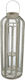 Art et Lumiere Floortop Metallic Lantern Beige 23.5x23.5x68cm