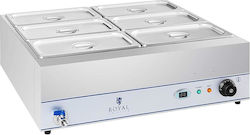 Royal Catering Електрически Бен Мари 2kW с Капацитет GN2/1 RCBM-6W-2000