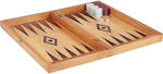 Backgammon Wooden with Checkers 50x50cm